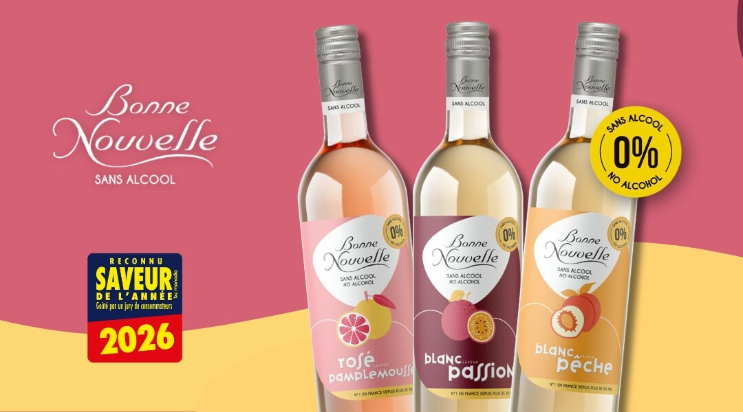 The 3 non alcoholic aromatized wines were voted Flavor of the Year 2026, Top Innovations!