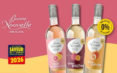The 3 non alcoholic aromatized wines were voted Flavor of the Year 2026, Top Innovations!